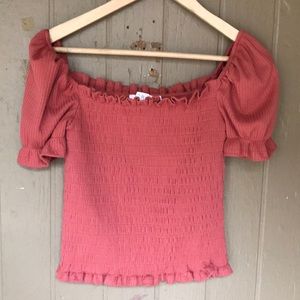 Astr the label coral top